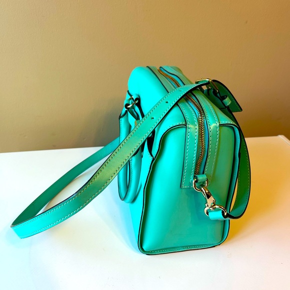 Kate Spade Turquoise satchel with shoulder strap